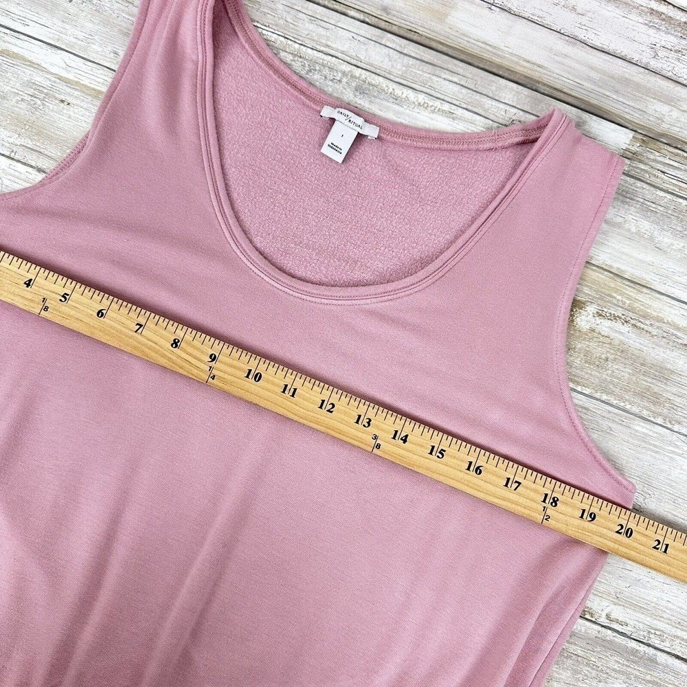 Daily‎ Ritual Women's Jumpsuit Large Supersoft Terry Sleeveless Scoopneck Pink - Picture 10 of 14